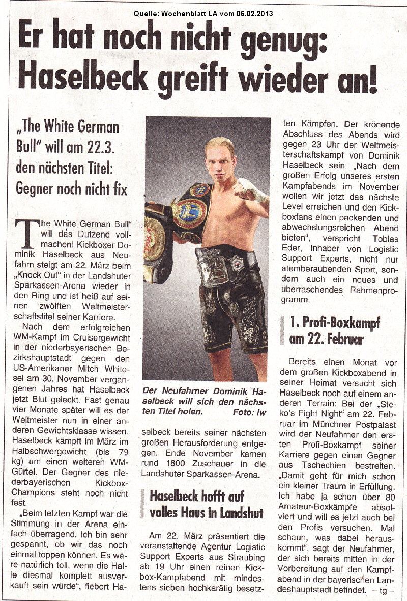 Quelle: Wochenblatt LA vom 06.02.2013